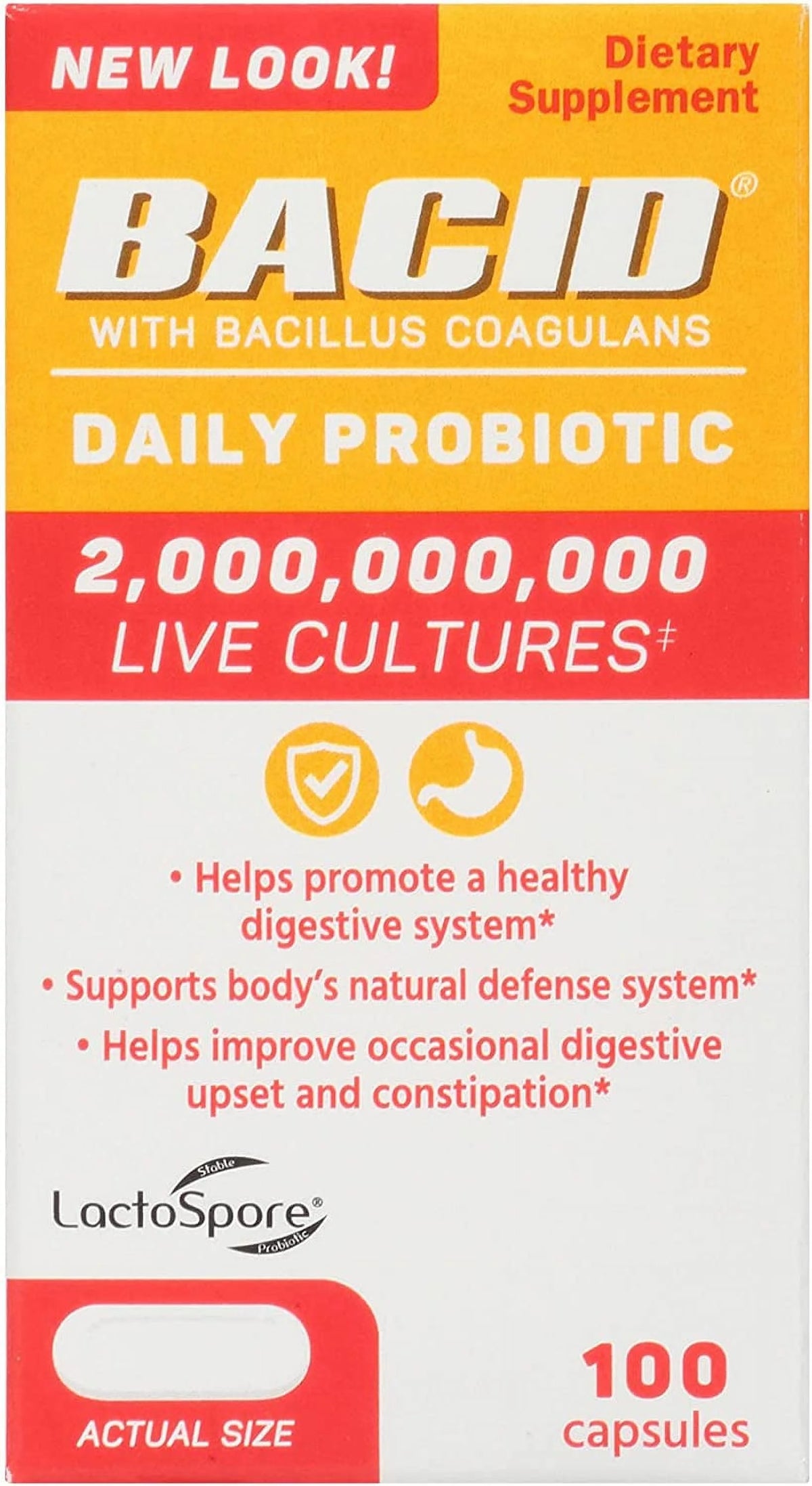 100 ct Probiotic with Bacillus Coagulans V1143