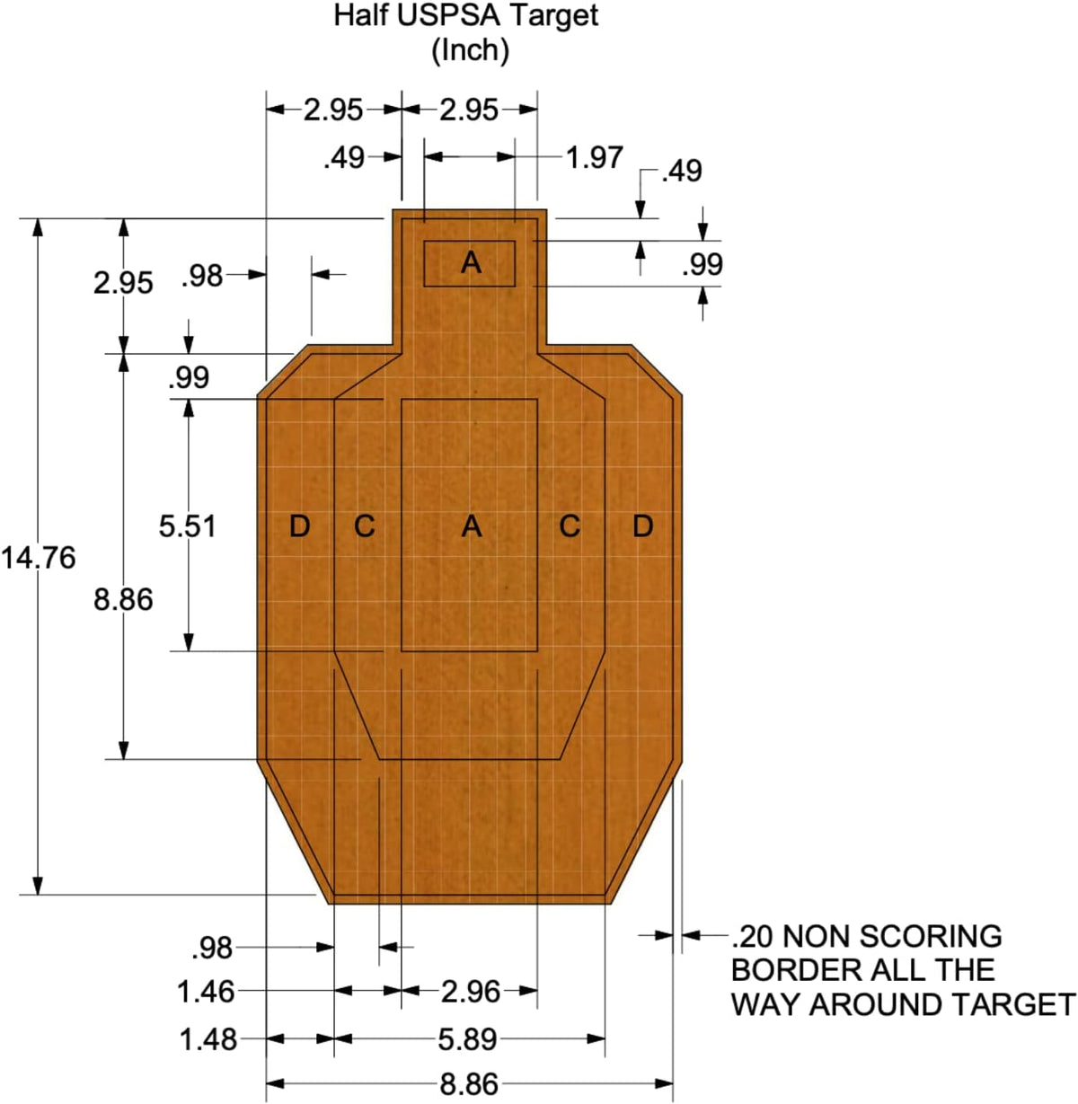 Shooting Target Stand with AR500 Steel Torso Plate and 20 Cardboard Targets V157218