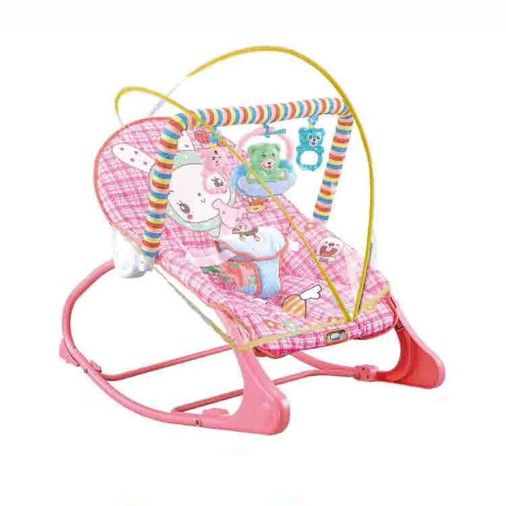 Portable Baby Bouncer Infant Seat Rocking Chair with Hanging Toys Bed Net B5793