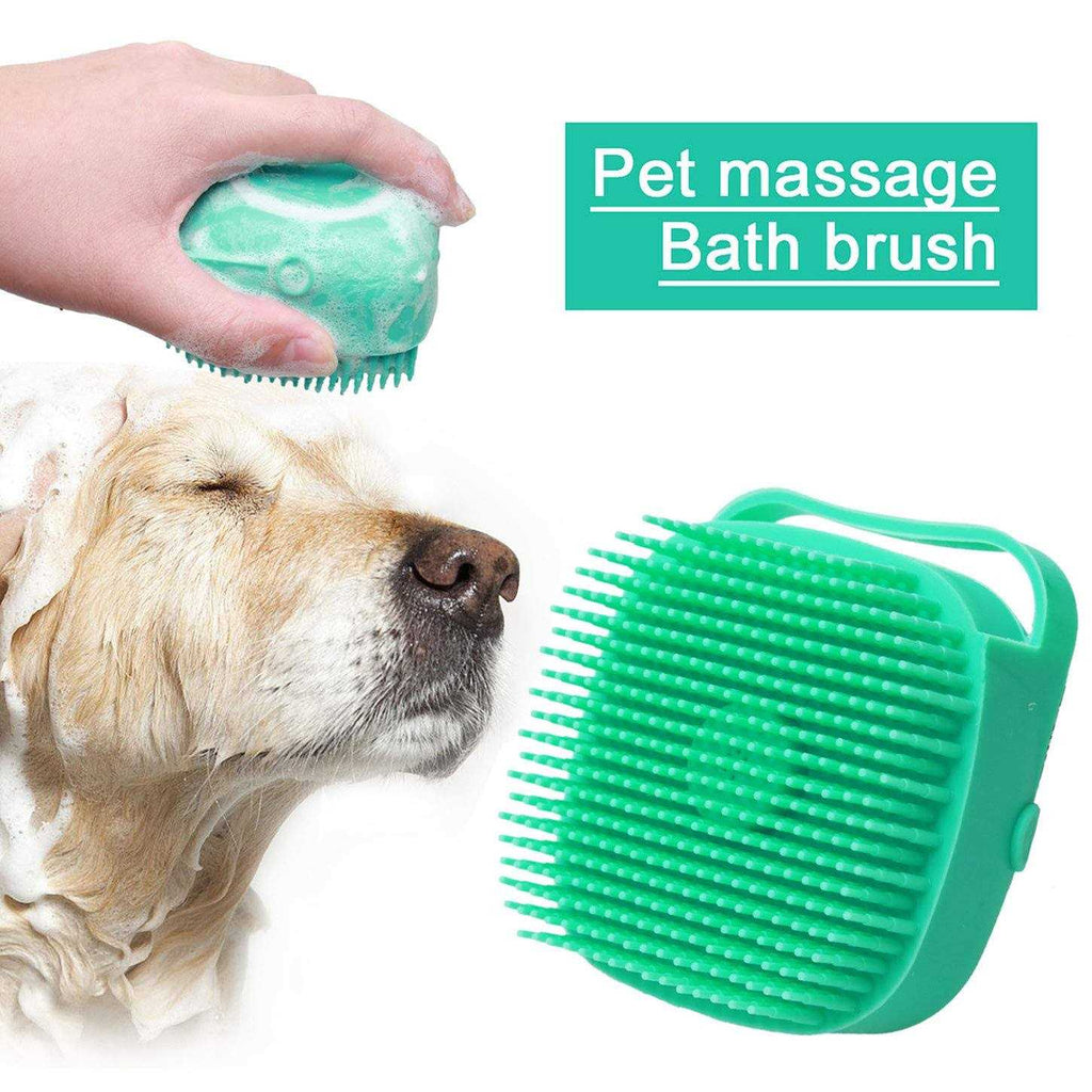 Dog Bath Brush with Shampoo Dispenser O378222