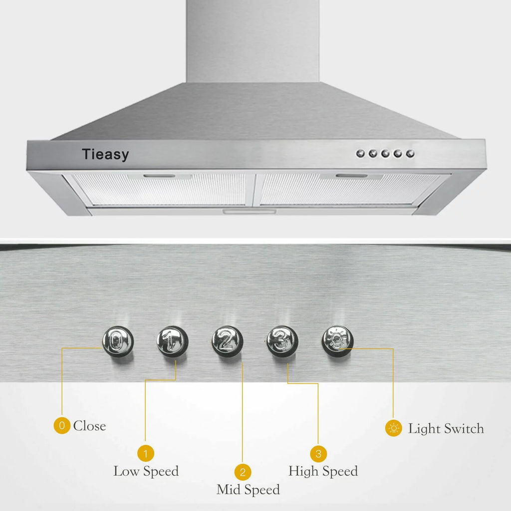 30 inch Stainless Steel Wall Mount Range Hood N925