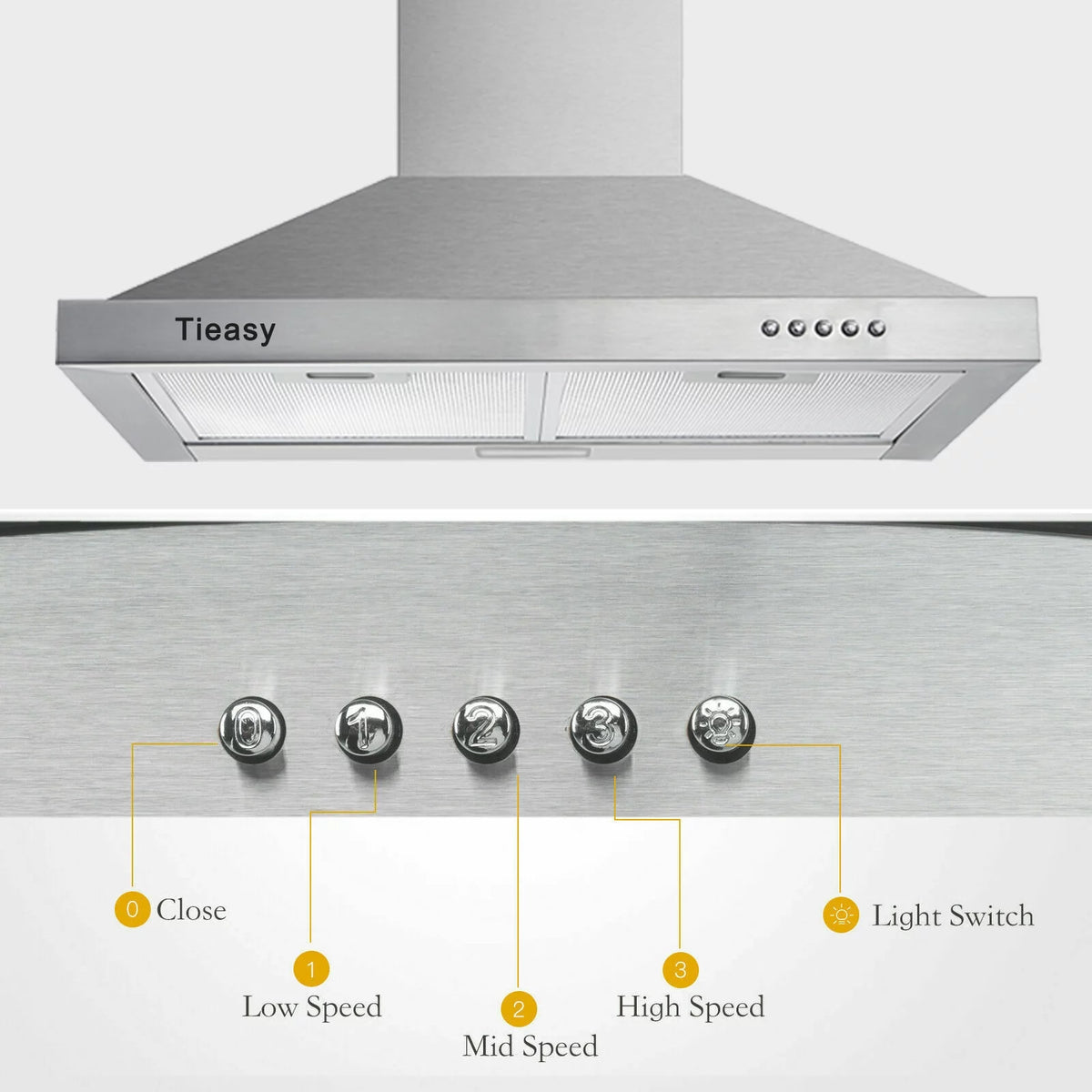 30 inch Stainless Steel Wall Mount Range Hood N925