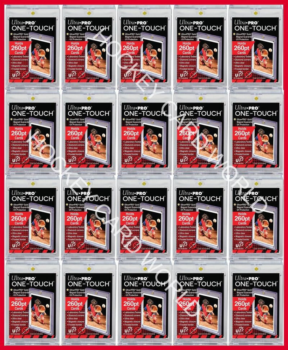 20 Magnetic Trading Card Holders I1986