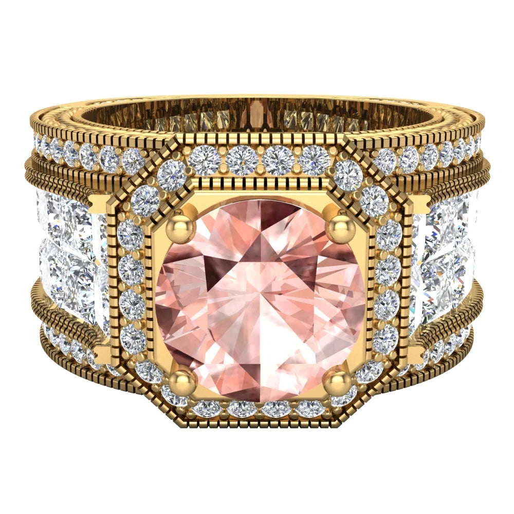14K Gold Morganite Engagement Ring D979860