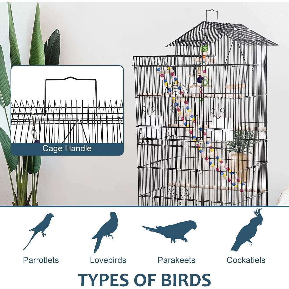 39 Inch Bird Cage with Accessories I544