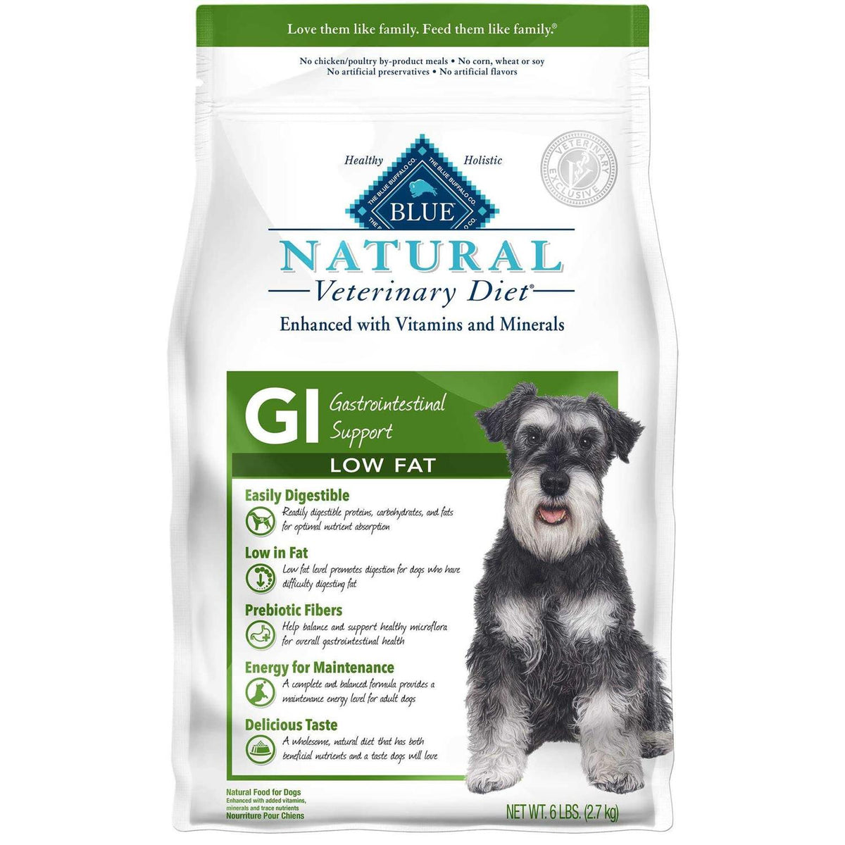 Natural Veterinary Diet Low Fat Dry Dog Food C7365