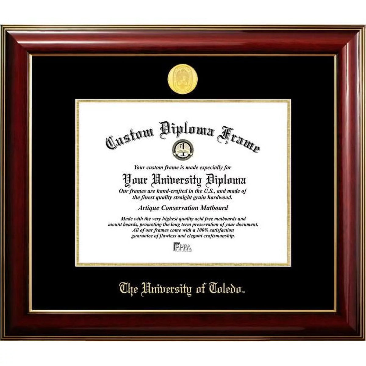 10 x 8 in. Mahogany Diploma Frame U37864