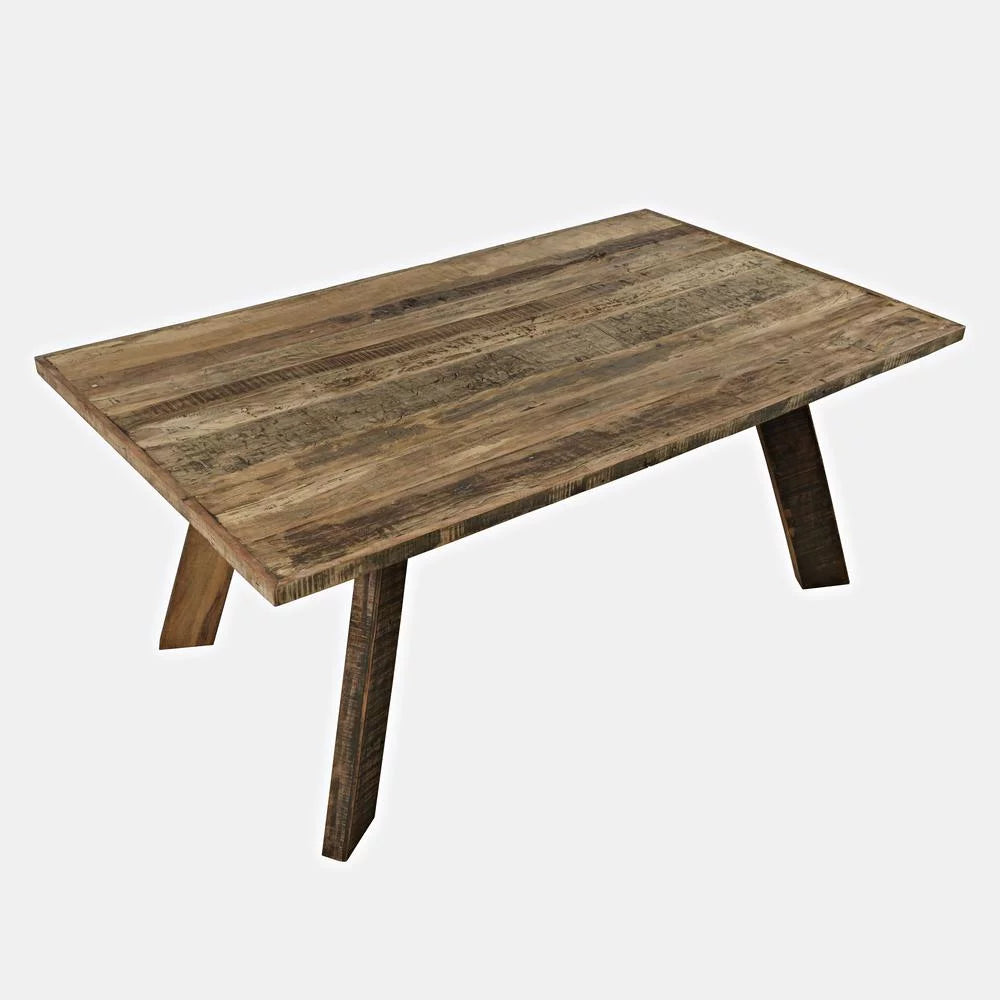 72" Rustic Solid Wood Dining Table B21995