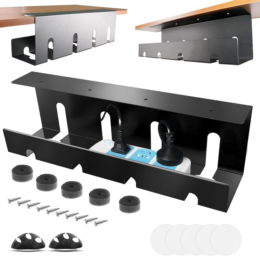 2 x 15.7 in Steel Black Cable Management Tray P479