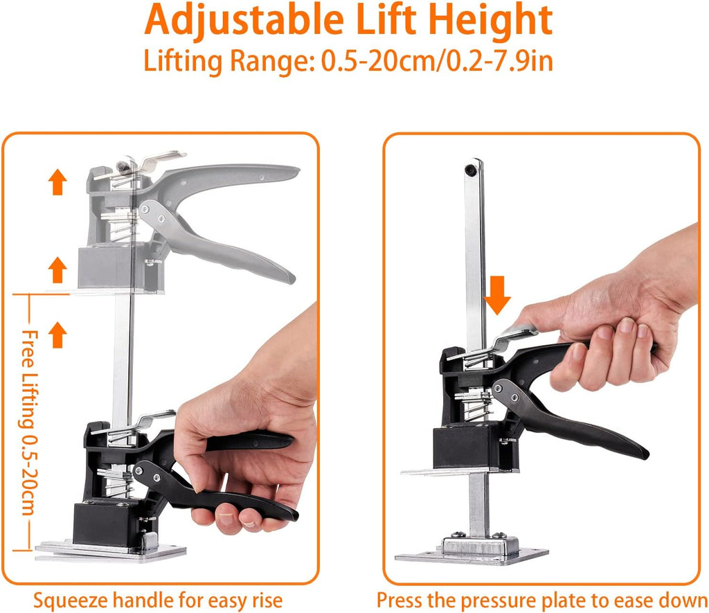 12 Inch Hand Jack Lift Tool with Spirit Level, Pack of 2 P3491