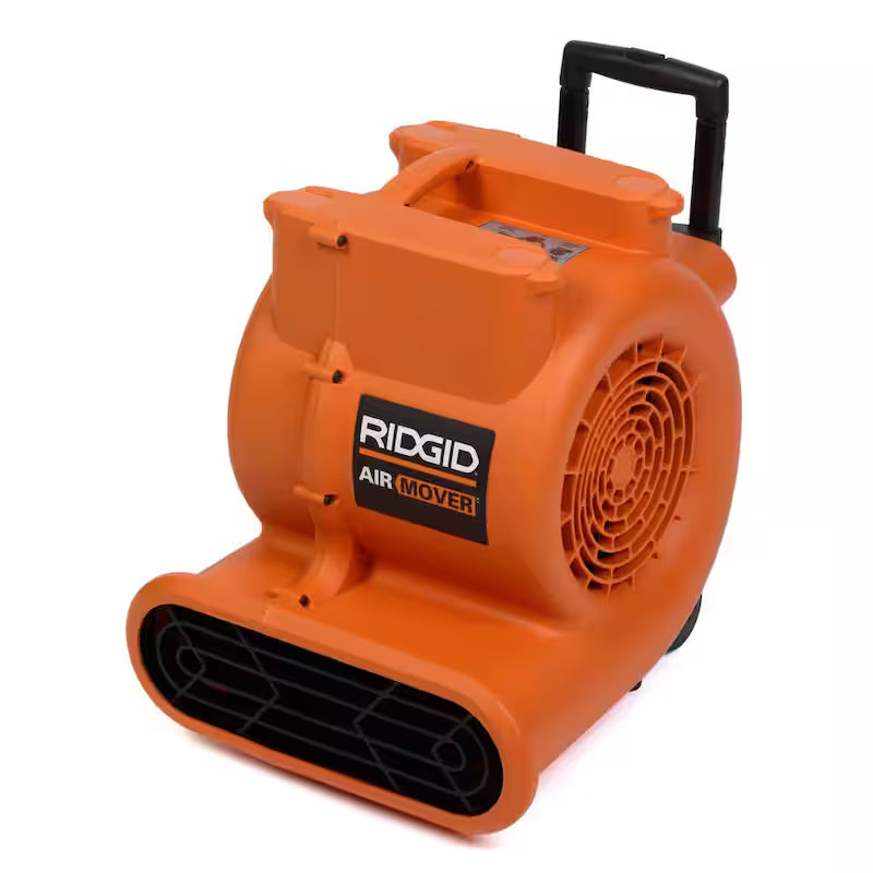 3-Speed Portable Blower Fan Air Mover with Collapsible Handle and Rear Wheels W8589