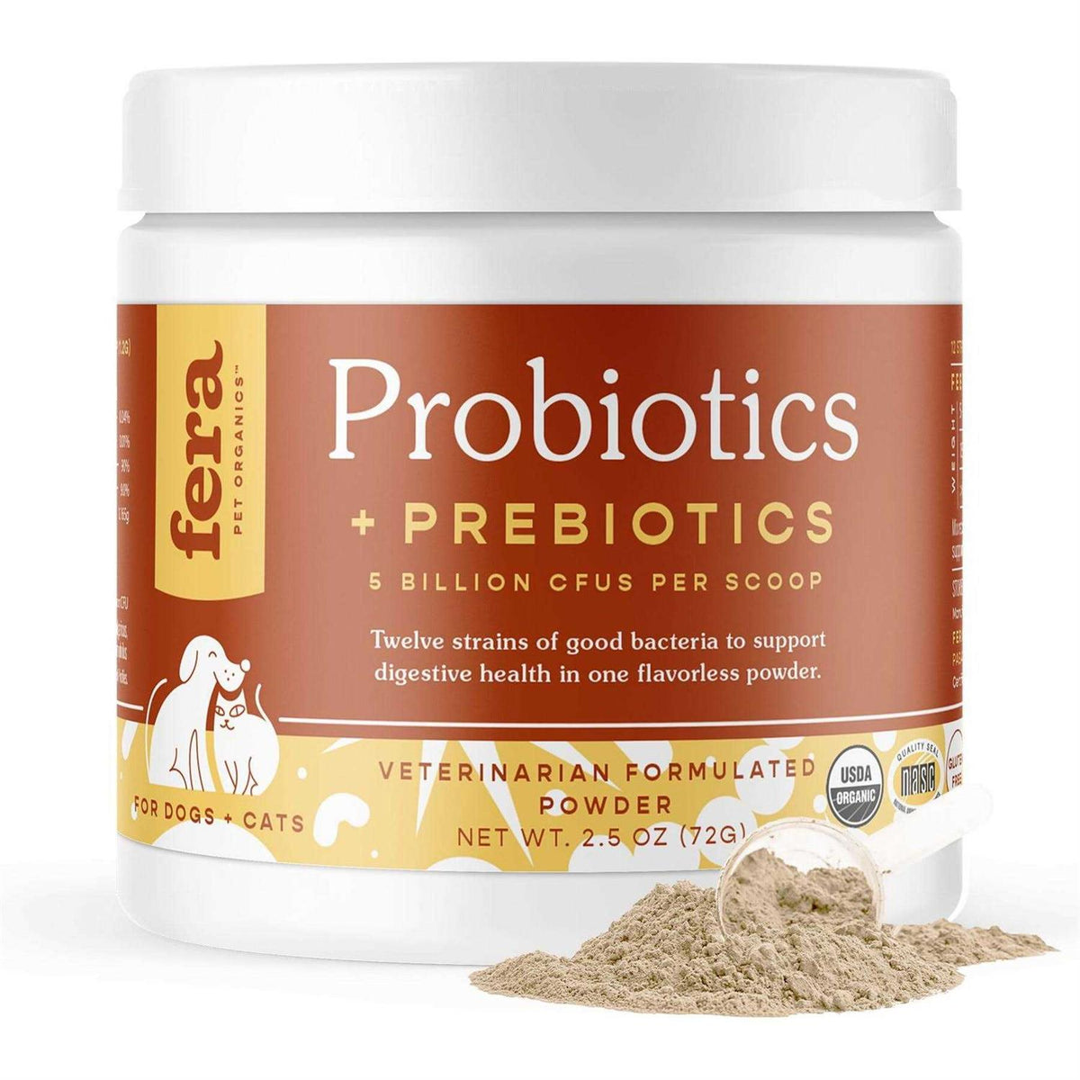 Probiotics with Organic Prebiotics for Dogs & Cats H28114