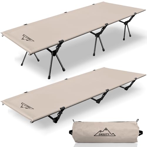 Ultralight Folding Camping Cot with Leg Extenders (Black) C34911