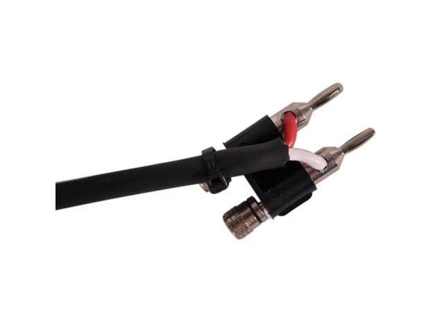 4 Pack 100 Foot Banana to Speakon Speaker Cables 12 Gauge Black X382