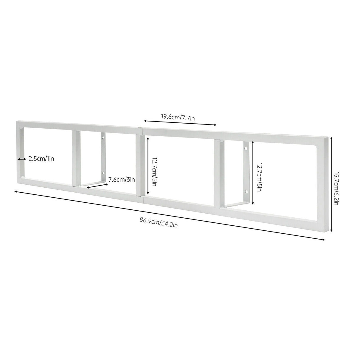 Metal Wall Mount CD DVD Media Storage Rack Y117745