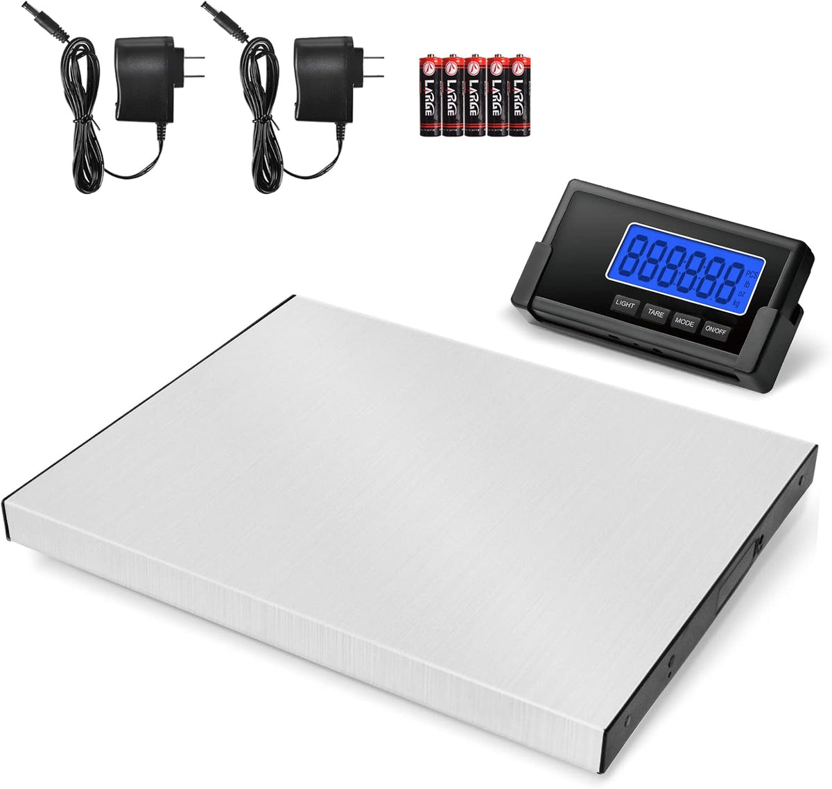 397lb Heavy Duty Postal Scale Stainless Steel with Wireless Displays, Pack of 2 M11814