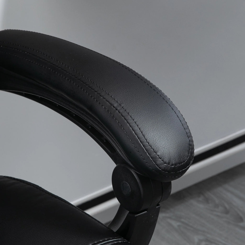 Black PU Leather Executive Office Chair with Vibration Massage B7979