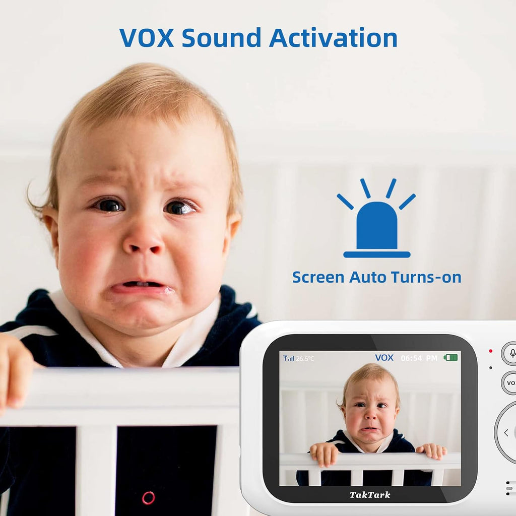 Baby Monitor with Camera and Audio, Infrared Night Vision, Digital Zoom Y323277