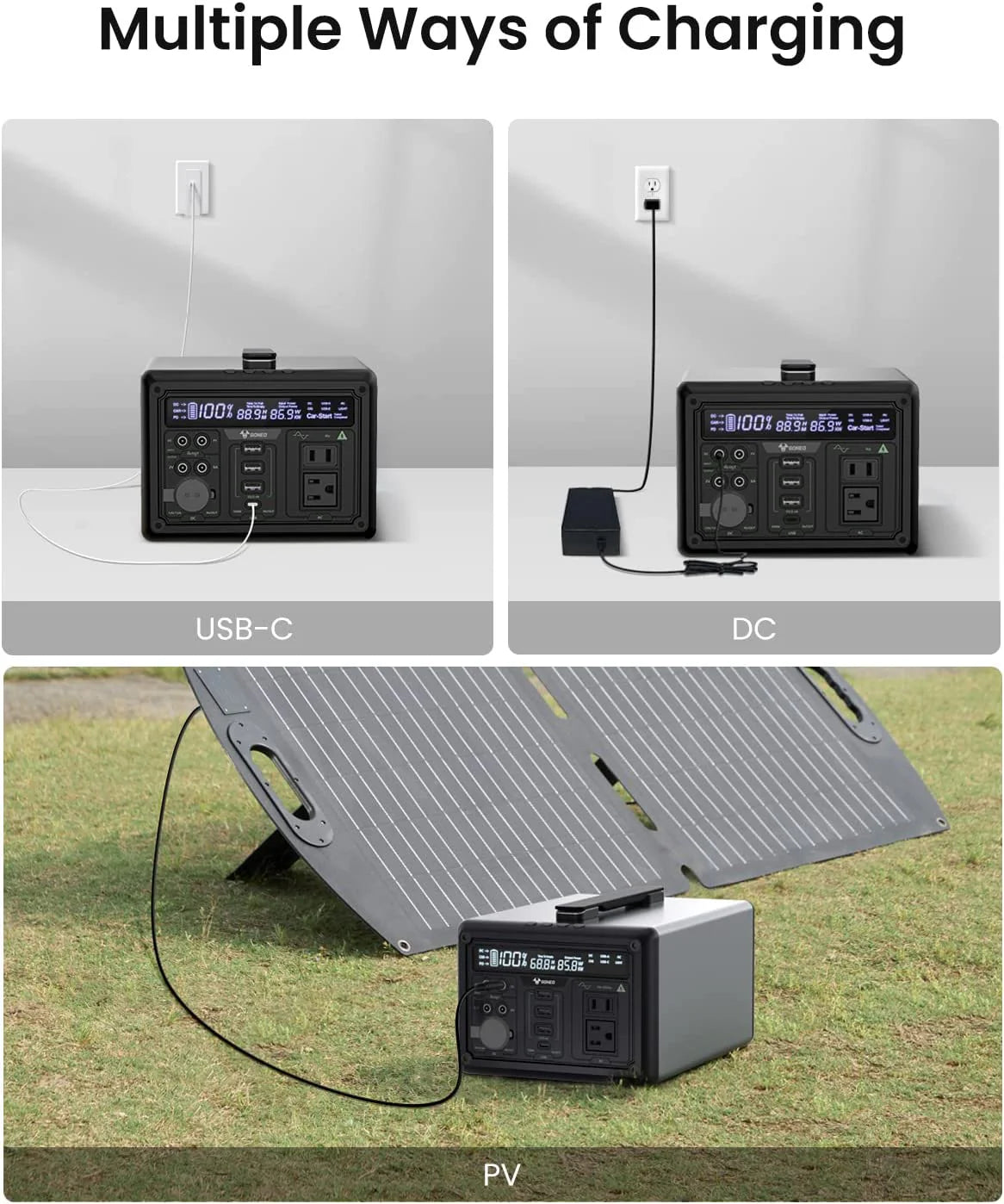 Portable Power Station 607Wh 600W AC Outlet H971960