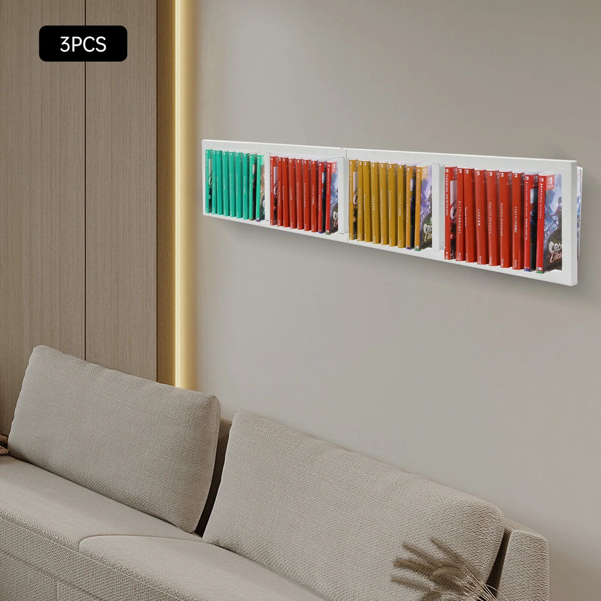 Metal Wall Mount CD DVD Media Storage Rack Y117745