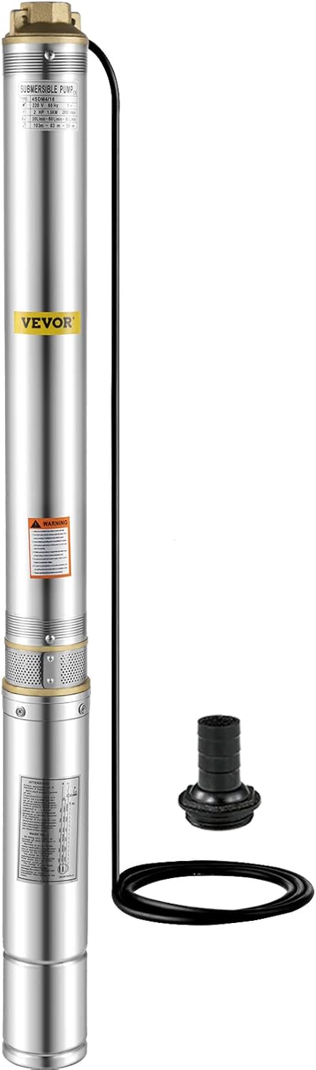 1.5 hp 220V 50 Hz Stainless Steel Submersible Pump G6242