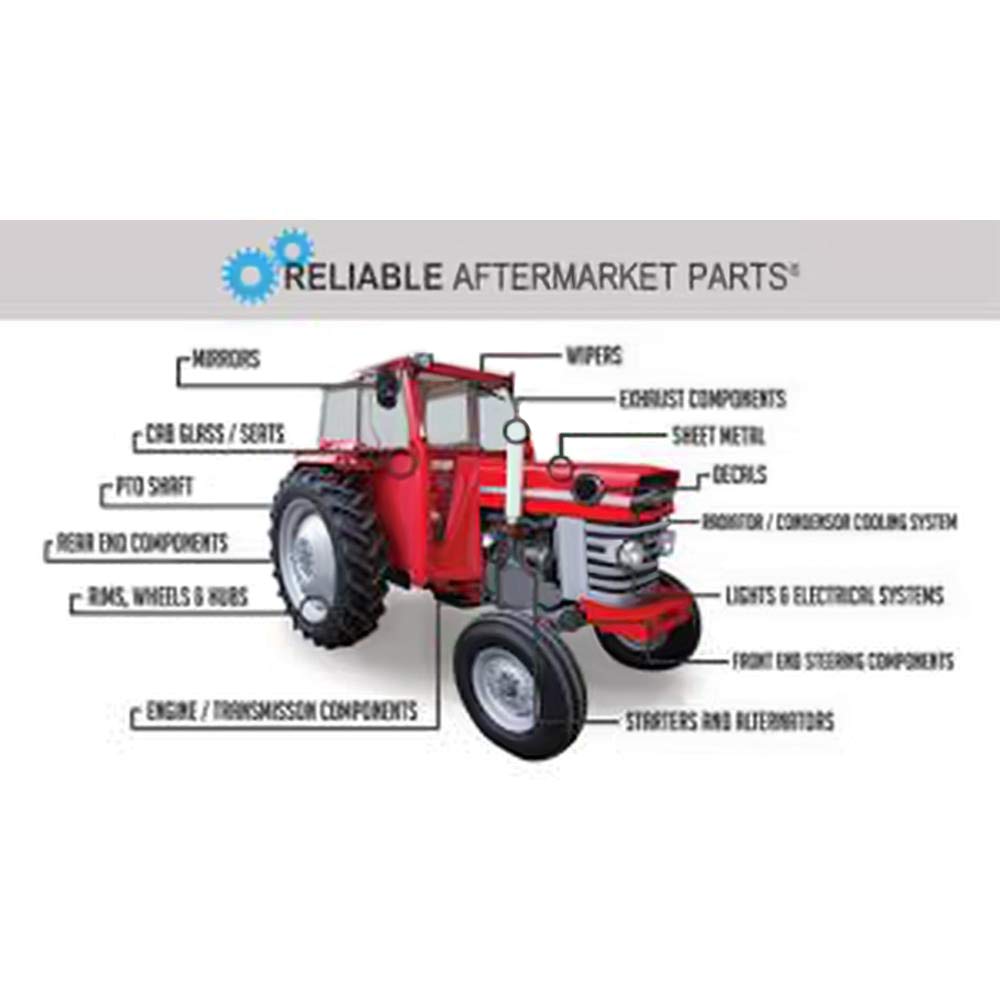 Tractor Fabric Seat Assembly Kit with Arms J3692