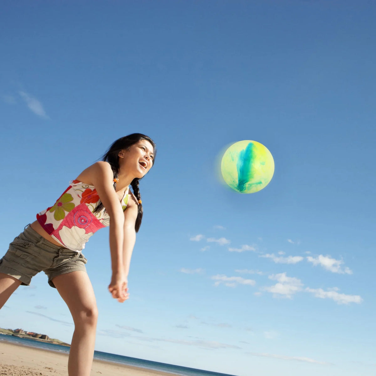 5 PCS Beach Ball Inflatables Glossy Panel Children’s Toys Pvc K705317