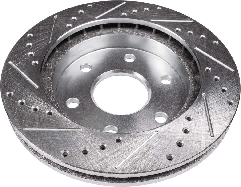 Front Drilled & Slotted Brake Rotors W140713