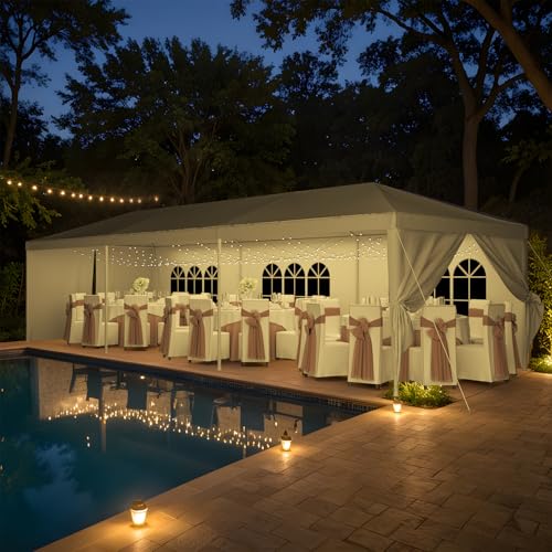 10'x30' Waterproof Party Tent Canopy with Removable Sidewalls W588962