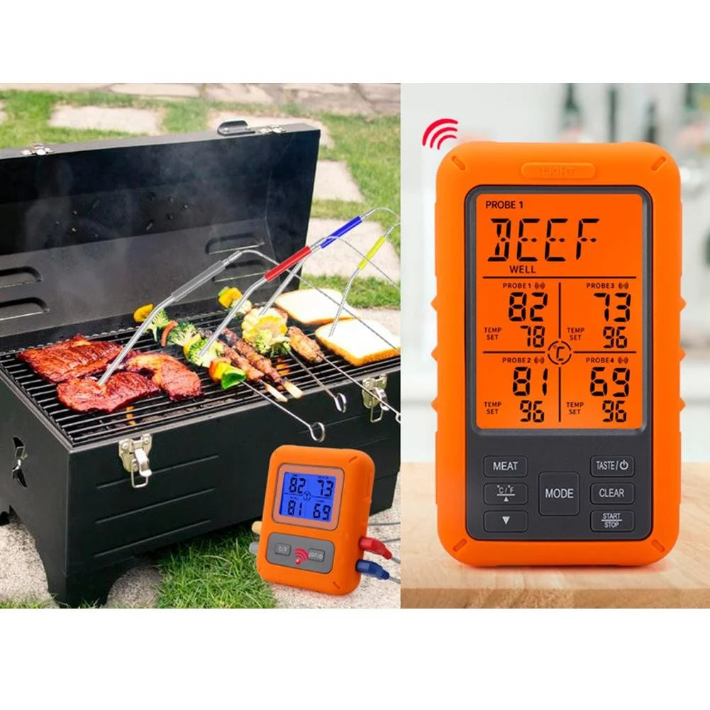 WiFi Battery Powered Grill Thermometer with Dual Alarm I7205