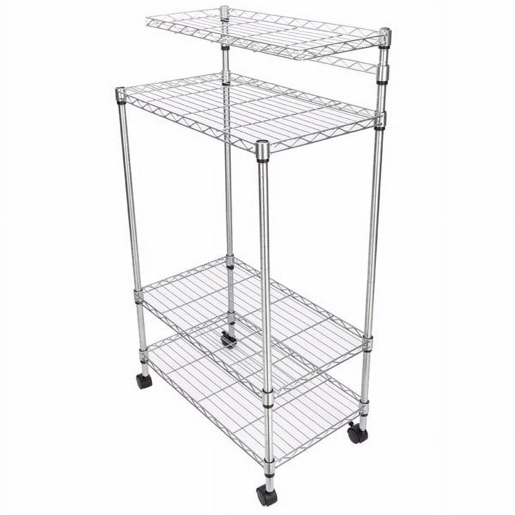 4 Layer Adjustable Kitchen Bakers Rack Shelf Storage Cart M4495