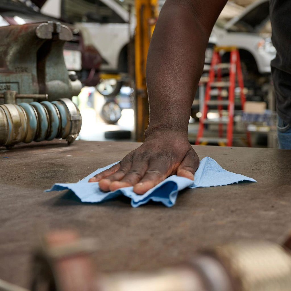 Blue Shop Towels D333