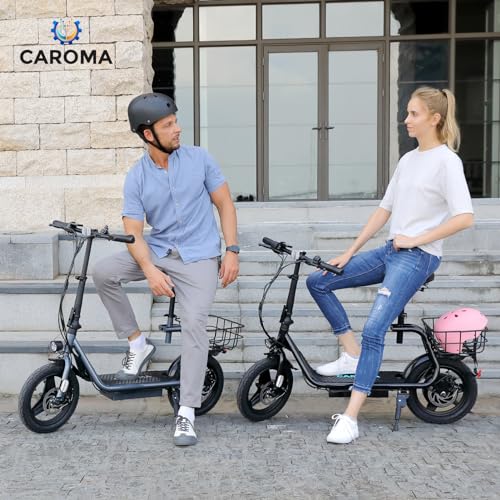500W/800W/1200W Electric Scooter with Seat, 14" Fat Tire, Foldable R698