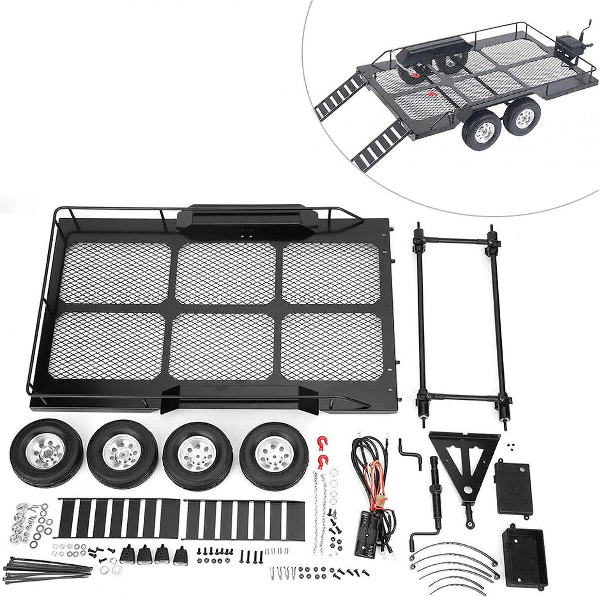 Metal RC Trailer Toy for 1/10 RC Car H58778