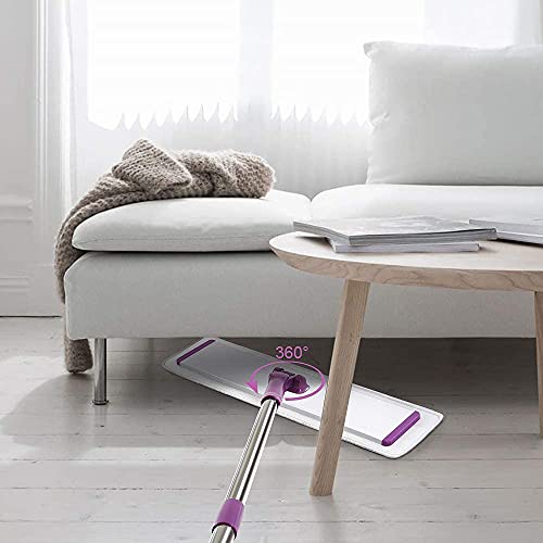Commercial Flat Microfiber Floor Mop with 4 Washable Pads M35412