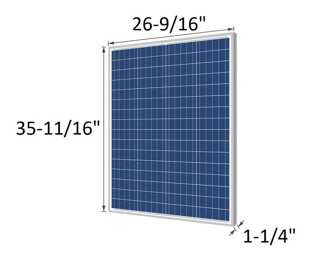 100 Watt 12 Volt Polycrystalline Solar Panel S56592