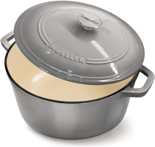 6qt Enameled Cast Iron Dutch Oven with Lid W620883