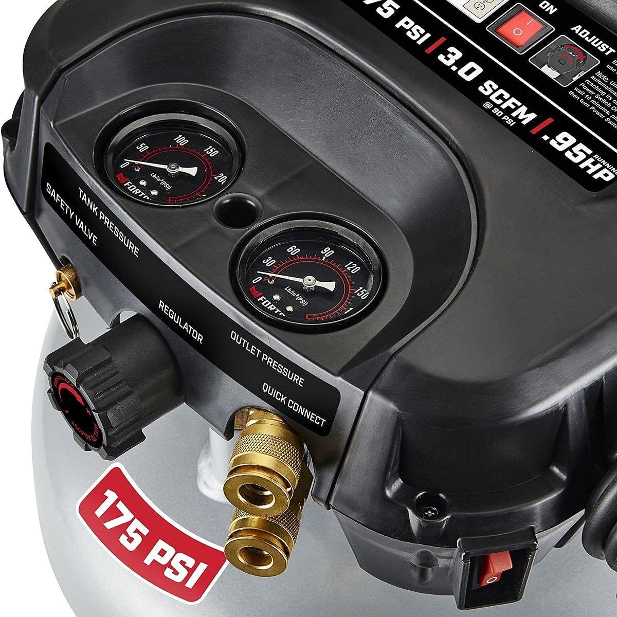 6 Gallon 175 PSI Air Compressor D2871