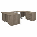 Height Adjustable U Shaped Executive Desk with Drawers S38434