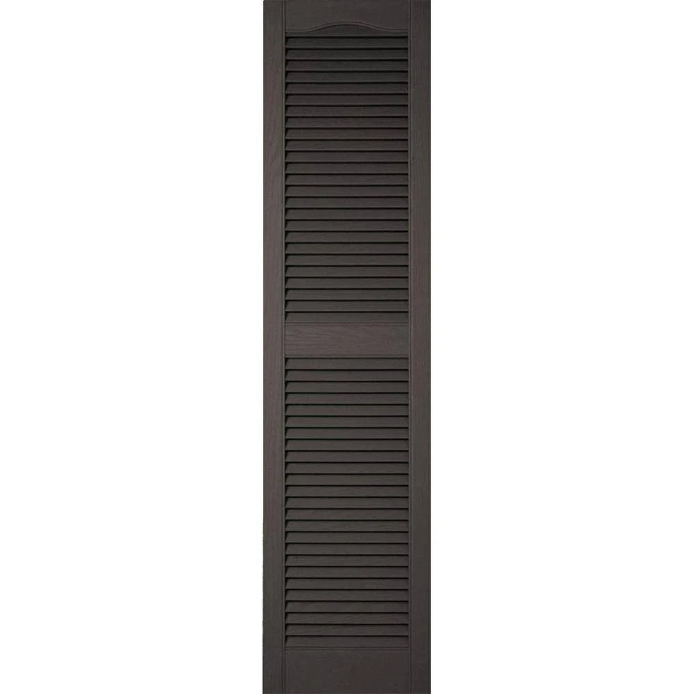 14 1/2 inchw x 32 inchh Vinyl Open Louver Shutters Per Pair E8117