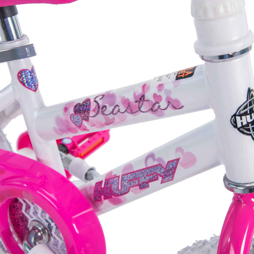 12 in. White Kids Bike L353