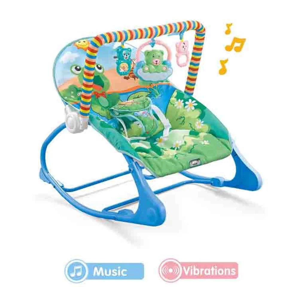 Portable Baby Bouncer Infant Seat Rocking Chair with Hanging Toys Bed Net B5793