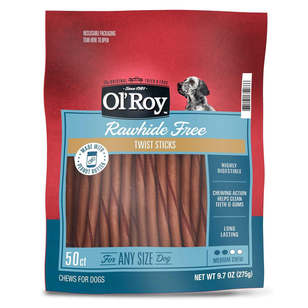 Peanut Butter Twist Sticks for Dogs K381376