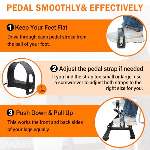 Adjustable Foldable Pedal Exerciser with Suction Cup Feet B11691