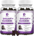 (2 Pack) Shilajit Gummies with Ashwagandha, Black Seed Oil, Vitamin C D3 B12 & Zinc, Sugar Free U338