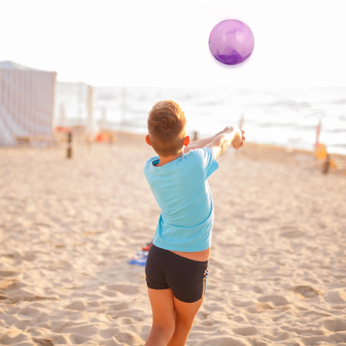 5 PCS Beach Ball Inflatables Glossy Panel Children’s Toys Pvc K705317
