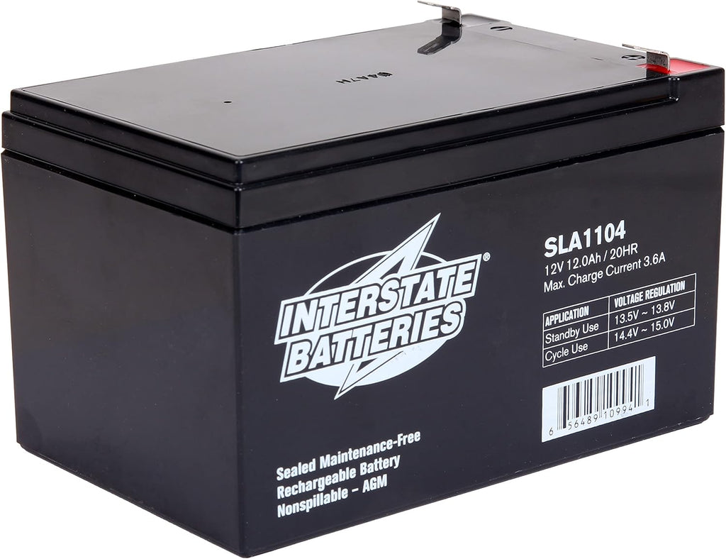 12V 12Ah Sealed Lead Acid Rechargeable SLA AGM Battery Pack of 2 L98930