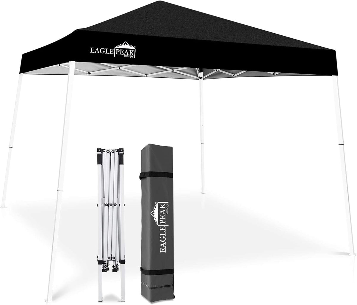 10' x 10' Slant Leg Pop-up Canopy Tent with 64 Square Feet of Shade (Blue) J484