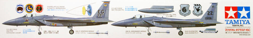 1/48 Scale F-15C Eagle Kit I8652