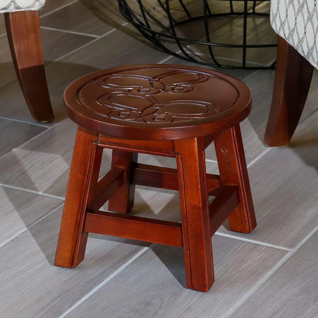 Antique White Wooden Step Stool D10901